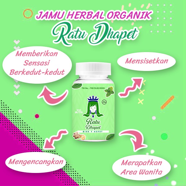 Obat Pil Herbal Jamu Perapet Penyempit Rapet Keset Miss V Vagina RATU DHAPET Ampuh Ori Asli Madura