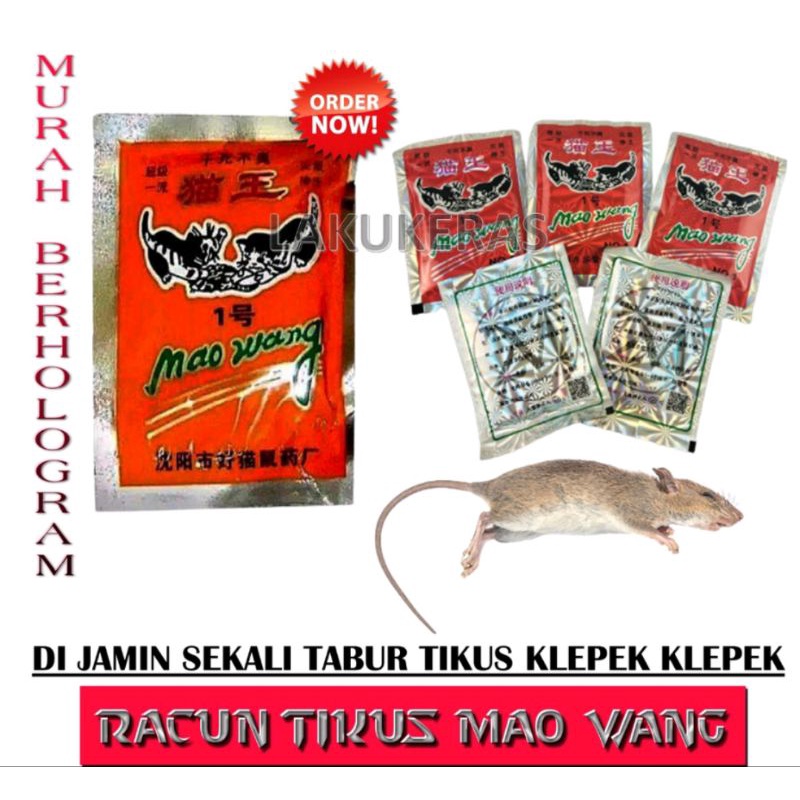 racun tikus mati kering dan tidak berbau Mao wang original murah