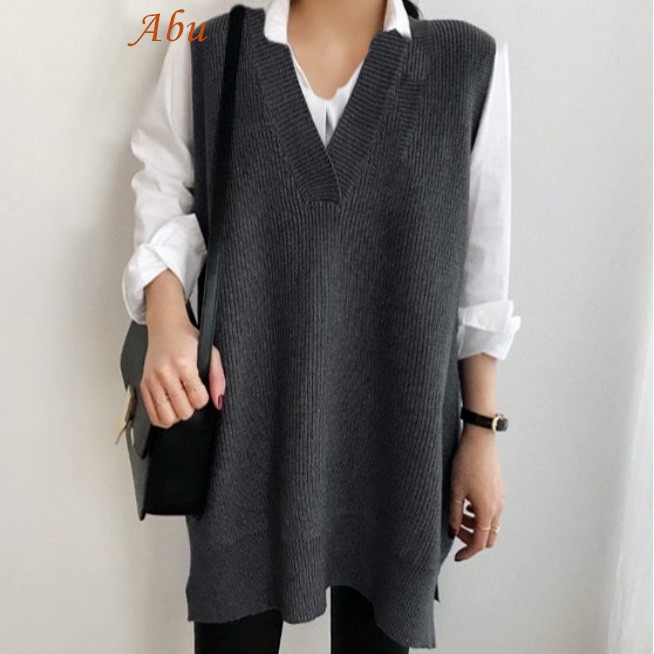 Rompi Rajut / Rompi Panjang Wanita Deluna