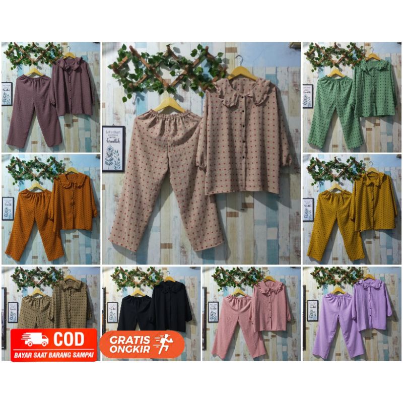 LD 110 SETCEL CRINKLE AIRFLOW URAGIRI/ONESET URAGIRI/SETELAN CRINKLE/SETELAN PIYAMA