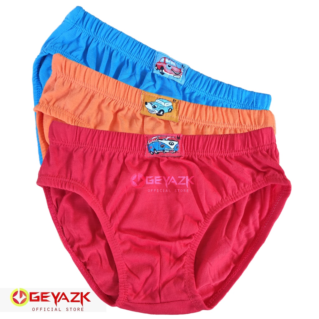 6 Pcs Celana Dalam Anak Laki Laki CD Anak Pakaian Dalam Anak Cowok Polos