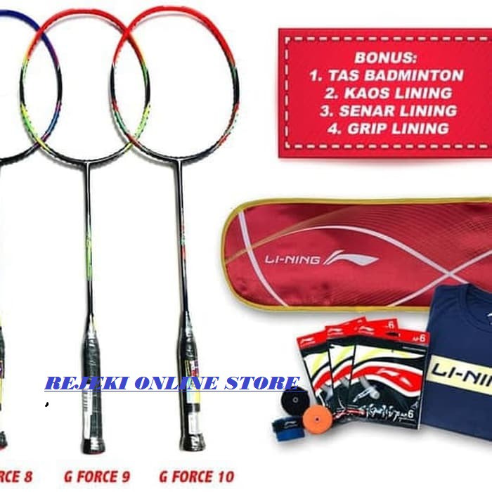 RAKET BADMINTON LINING G FORCE 9