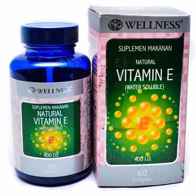 Wellness Natural Vitamin E 400 Iu Suplemen Makanan Kesuburan Isi 60 Asli Original Murah Kesehatan