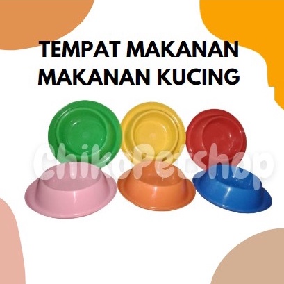 Tempat Makan Minum Kucing Anjing Mangkok Plastik