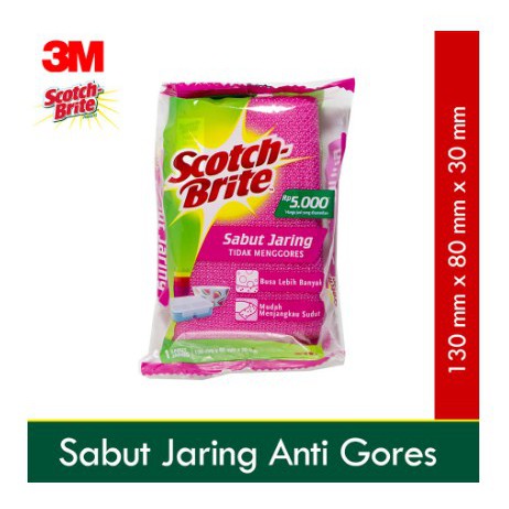 3M Scotch Brite Sabut Jaring ID-T60 Sabut Cuci Alat Plastik