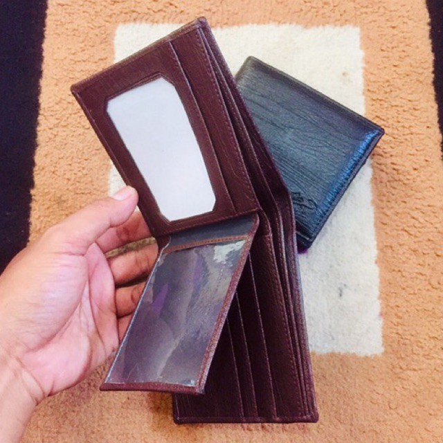 dompet lipat dua biasa bahan kulit sintetis PU bona dari Anton hilmanto #dompet #dompetpria #dompetcowok #dompetlipat