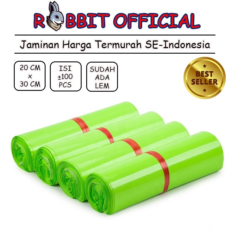 

PLASTIK POLYMAILER HIJAU / GREEN - [20x30] 100 PCS Polymailer Hijau Premium Glossy
