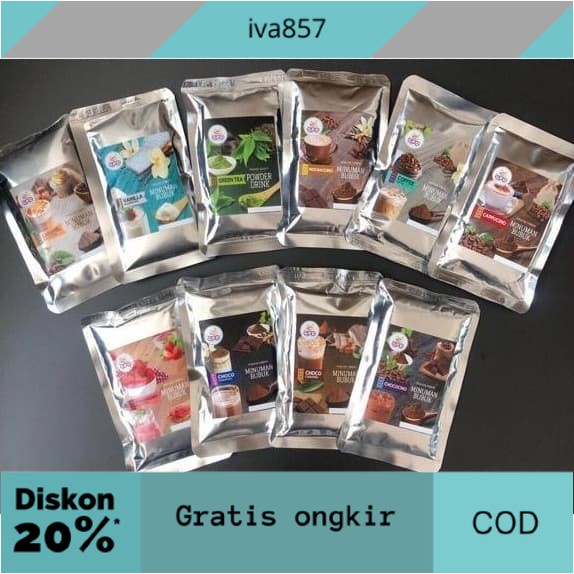 

PROMO Paket Sample Minuman Bubuk - 20 Varian Rasa GPD GRATIS ONGKIR
