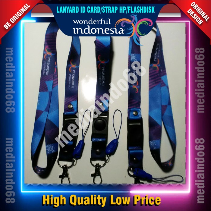 

Murah Wonderful Indonesia Lanyard Id Card,Straphp Diskon