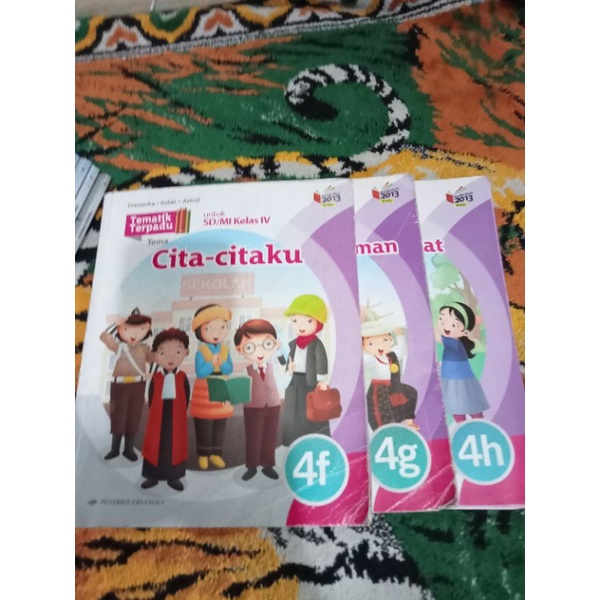 buku tematik untuk kelas 4  F s/d H