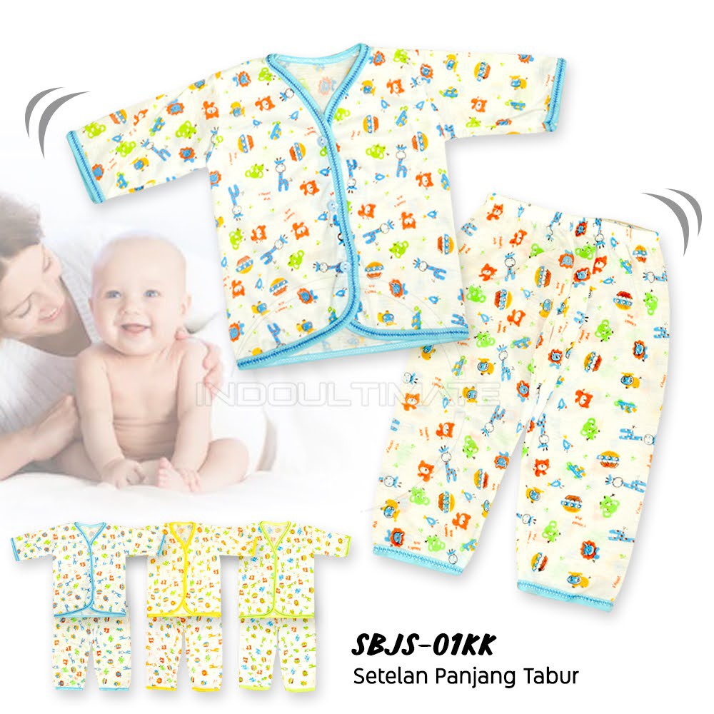 Setelan Pakaian Bayi Baru Lahir Baju Tidur bayi Baju Harian Bayi Celana Bayi Kaos Bayi SBJS-01KK