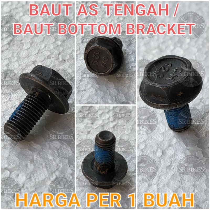 Baut Bottom Bracket BB Kotak As Tengah Sepeda