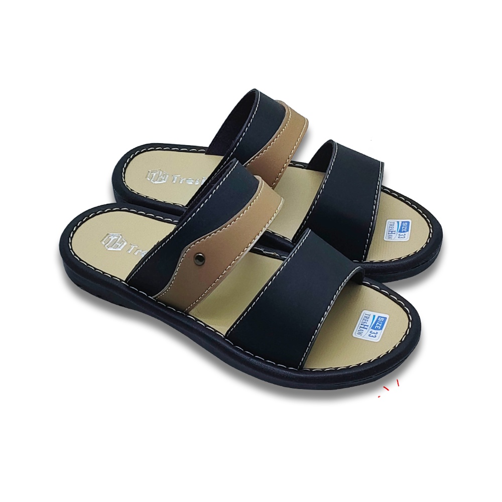 Sandal Selop Anak Cowok Treshaw Kulit Sintetis Best Quality