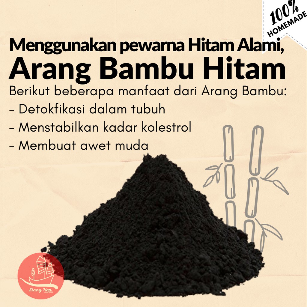 [NON-COD] 1kg Taosa (Red Bean) dengan Arang Bambu / Charcoal Bamboo - Isi kacang merah untuk makanan