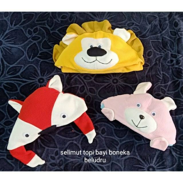 Selimut bayi topi Murah karakter boneka binatang / Blanket bayi murah Lucu / Perlengkapan bayi