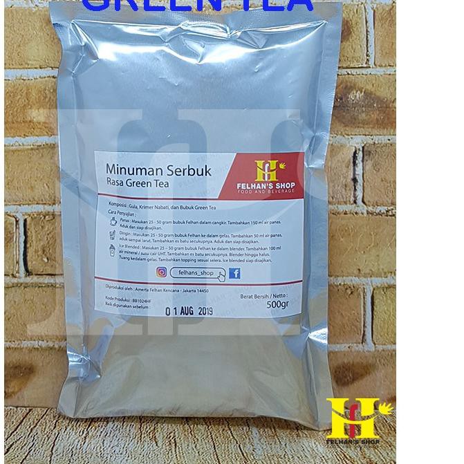 

Promo» (500 g) Green Tea Premix Milkshake / Bubble Powder Drink 【