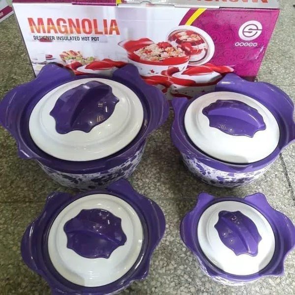 1 SET 4PCS FOOD WARMER PENYIMPANAN MAKANAN MAGNOLIA SET tahan panas