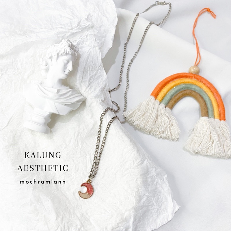 KALUNG RANTAI BULAN / KALUNG RANTAI AESTHETIC / KALUNG RANTAI SILVER