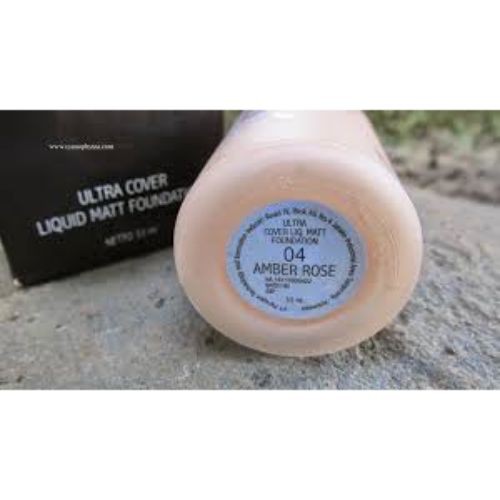 Make Over Ultra Cover Liquid Matt Foundation Rose 04