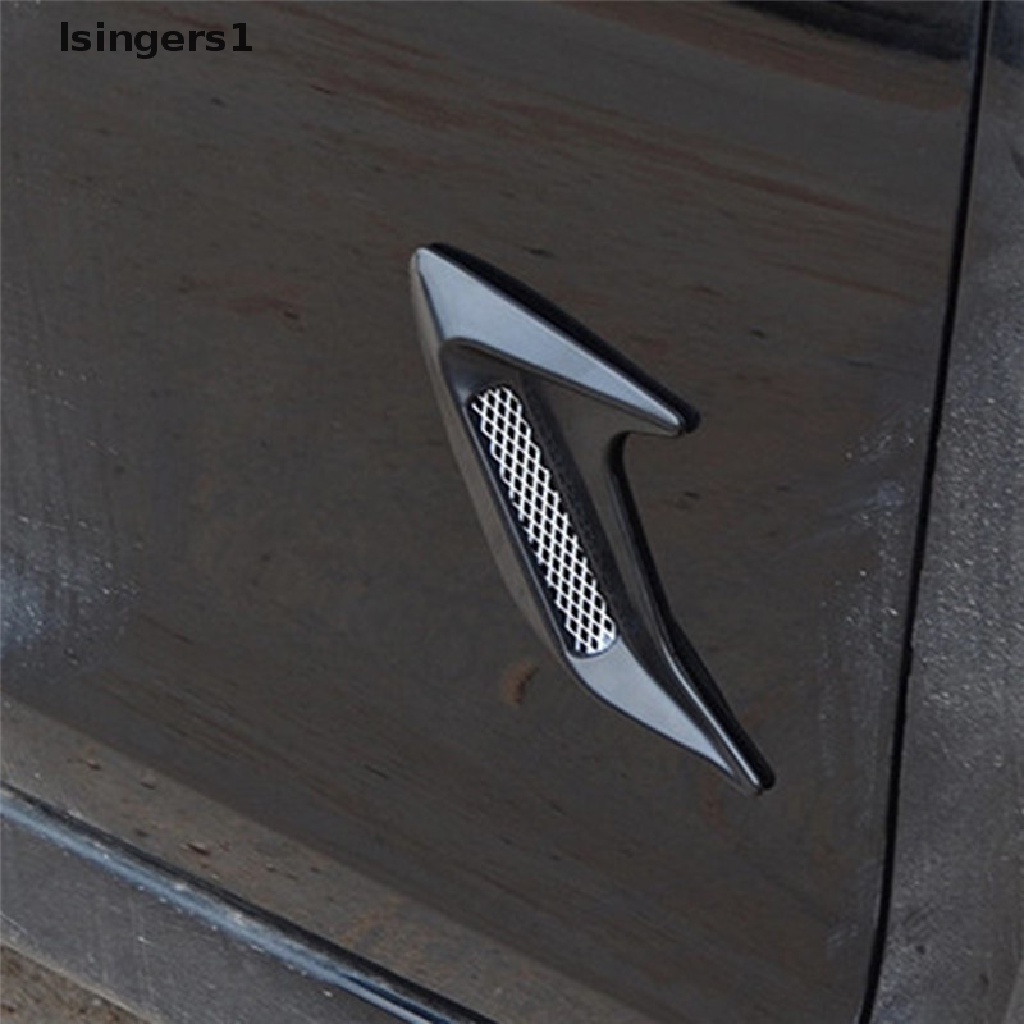 (lsingers1) 2pcs / Set Stiker Fender Samping Mobil Model Air Flow Intake