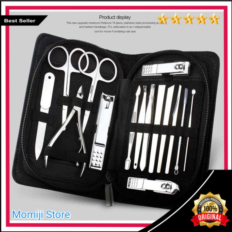 

Terlaris Set Perlengkapan Manicure Pedicure 15 Pcs Bagus