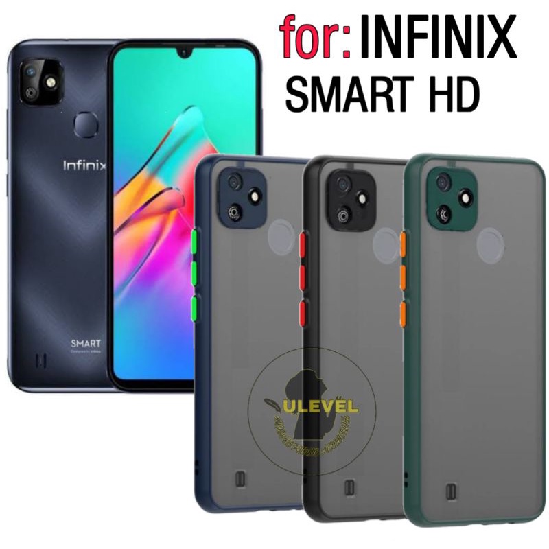 Case Infinix Smart HD Matte Dove Protector Translucent Aero Button Colour