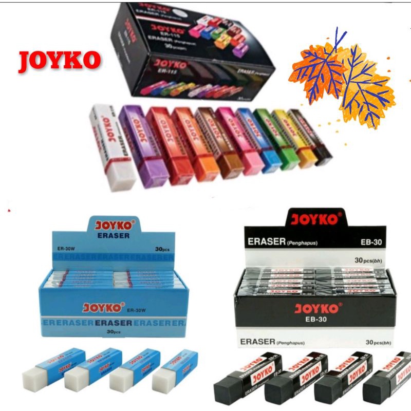 

Joyko Penghapus Pensil Putih Hitam Warna Eraser Hapusan Besar 1 pcs Bagus Murah