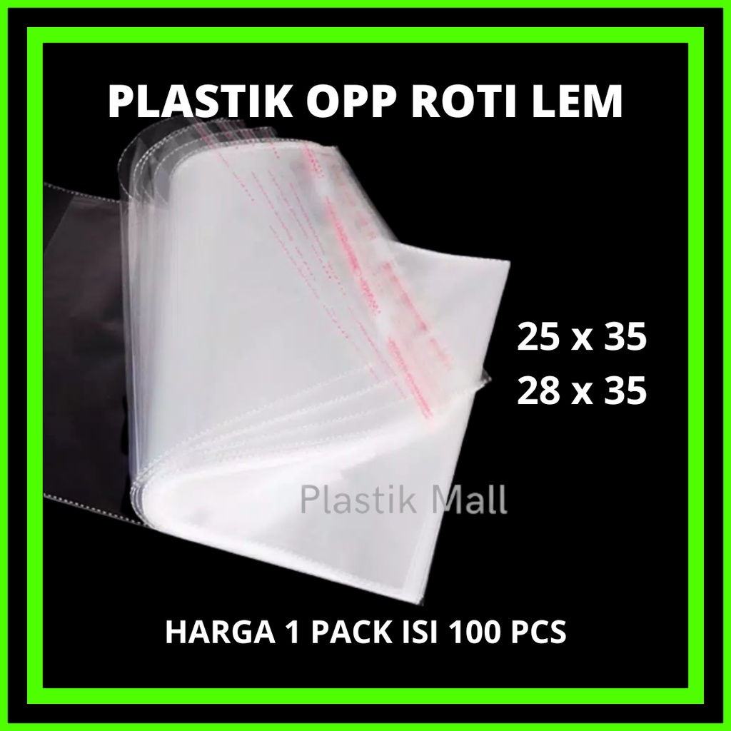 Plastik Opp Lem / Opp Baju / Opp Seal / Opp Sandal 25x35 28x35
