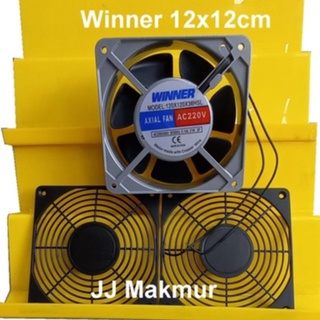 Cooling Fan Winner Metal 12x12cm 220V AC - Kipas Angin Besi Kotak Cool Fan 12x12 atau 12cm