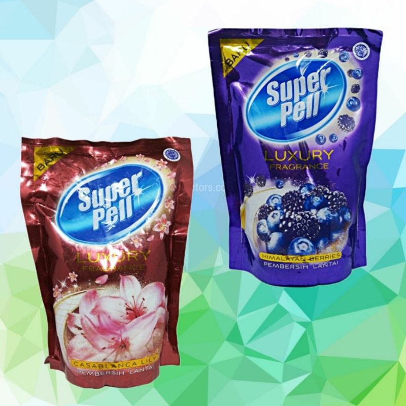 superpell luxury fragance himalayan berries/Casablanca lily 700ml pembersih lantai super pell