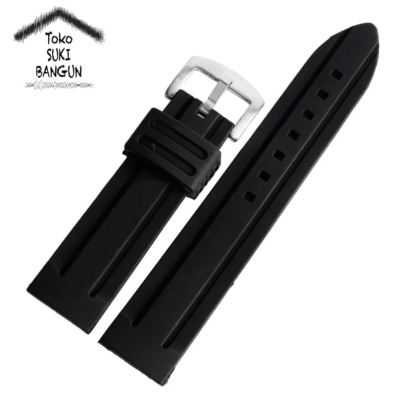 TALI JAM 28mm Rubber Big Strip EMBOSS Watch Band Strap