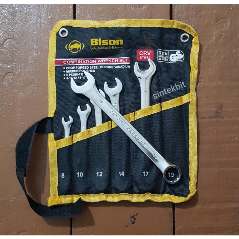 Kunci ring pas set (6pcs) CR-V Chrome Vanadium