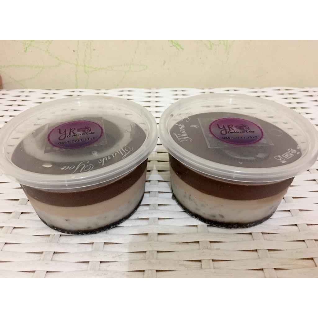 PUDING LAPIS COKLAT OREO MILO, 300ml ENAK,MURAH, Yrcookies&cake