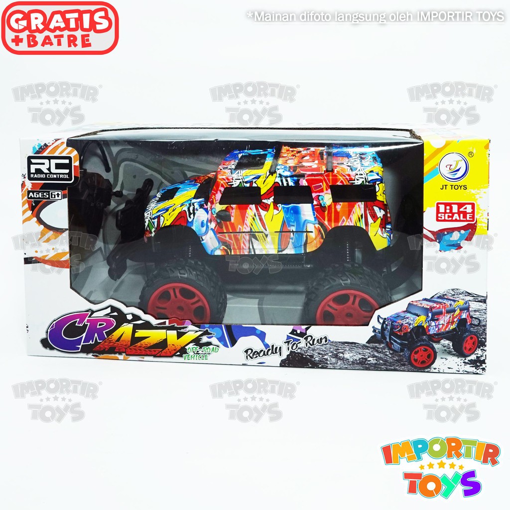 Mobil Remote Control Mainan Jumbo Off-Road Motif Graffiti Keren