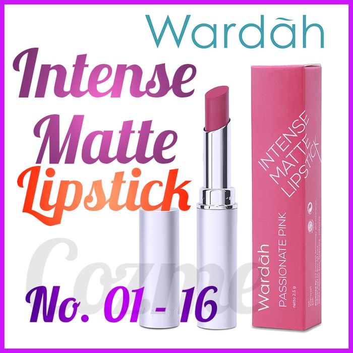 Flash Deal Murah Wardah Intense Matte Lipstick No1-16 Kecantikan - Aksesoris & Alat Make Up - Set