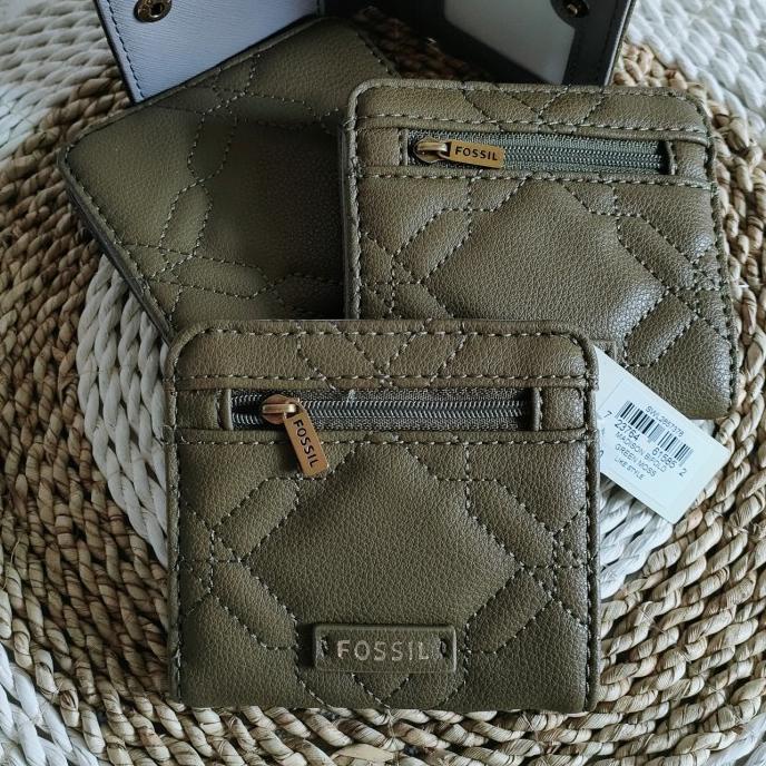 DompetFOSSIL madison bifold green moss