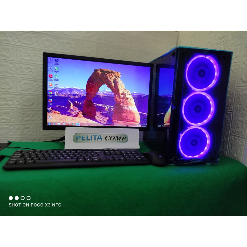 PC RAKITAN GAMING AMD RYZEN 5 3400G/8 GB DDR4/LED 22in