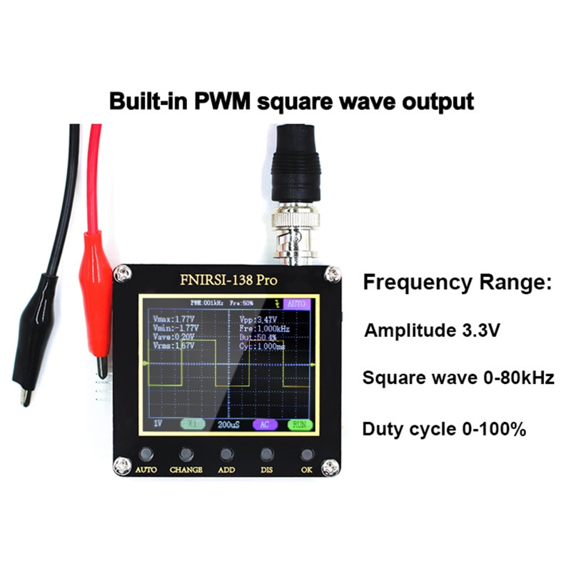 Osiloskop Digital 220V 200Khz Analog Bandwidth Dan 2.5Msa / s Untuk Perbaikan Peralatan