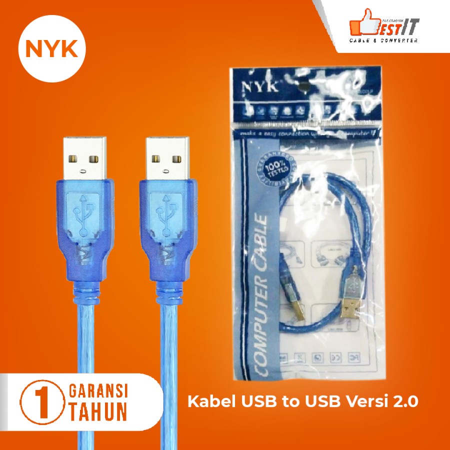 Kabel USB 2.0 Male to USB Male NYK- USB 2.0 AM/AM