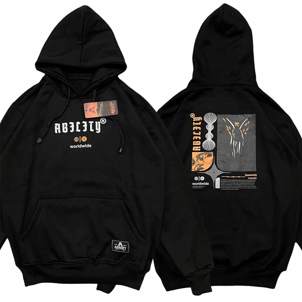 ◇✖COD Jaket Pria Sweater Hoodie Distro ORIGINAL ABALITY WORLDWIDE  Jaket Korea Jaket Suiter - Jaket