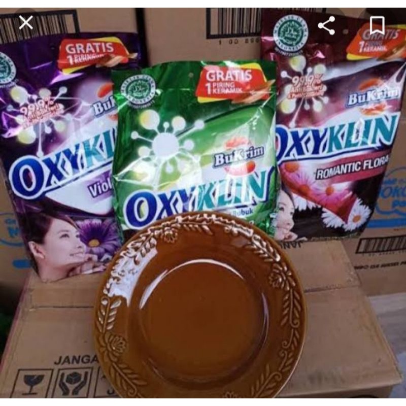 sabun cuci oxyklin gratis piring keramik