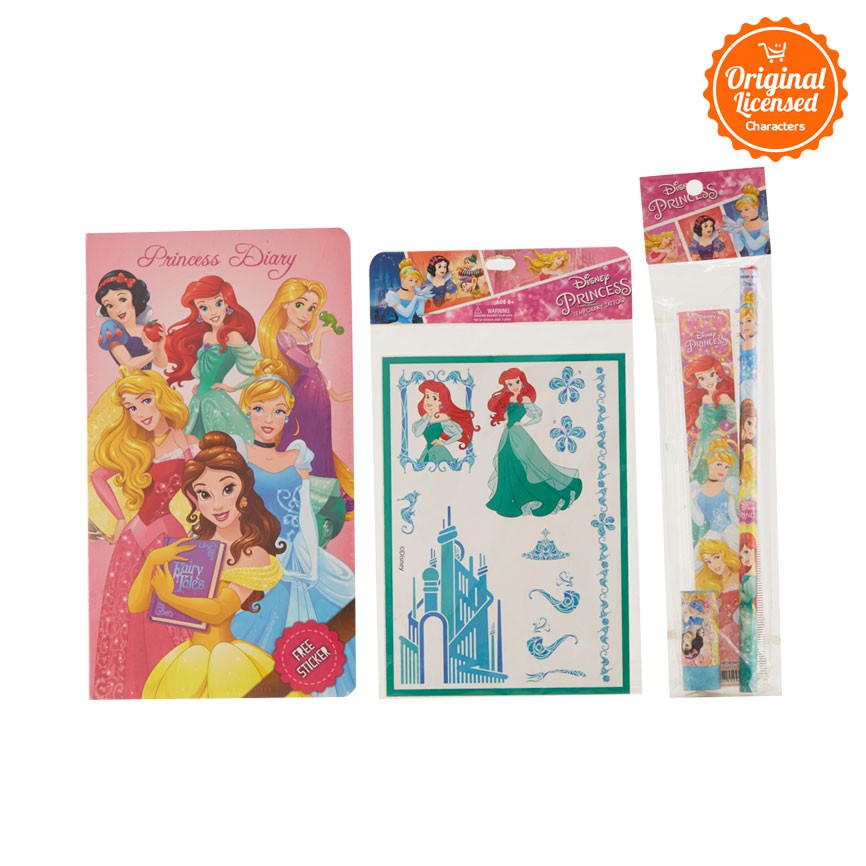 

Disney , 1 Diary & 1 Tattoo (Ariel) 1 Stationery Set Peralatan Menggambar