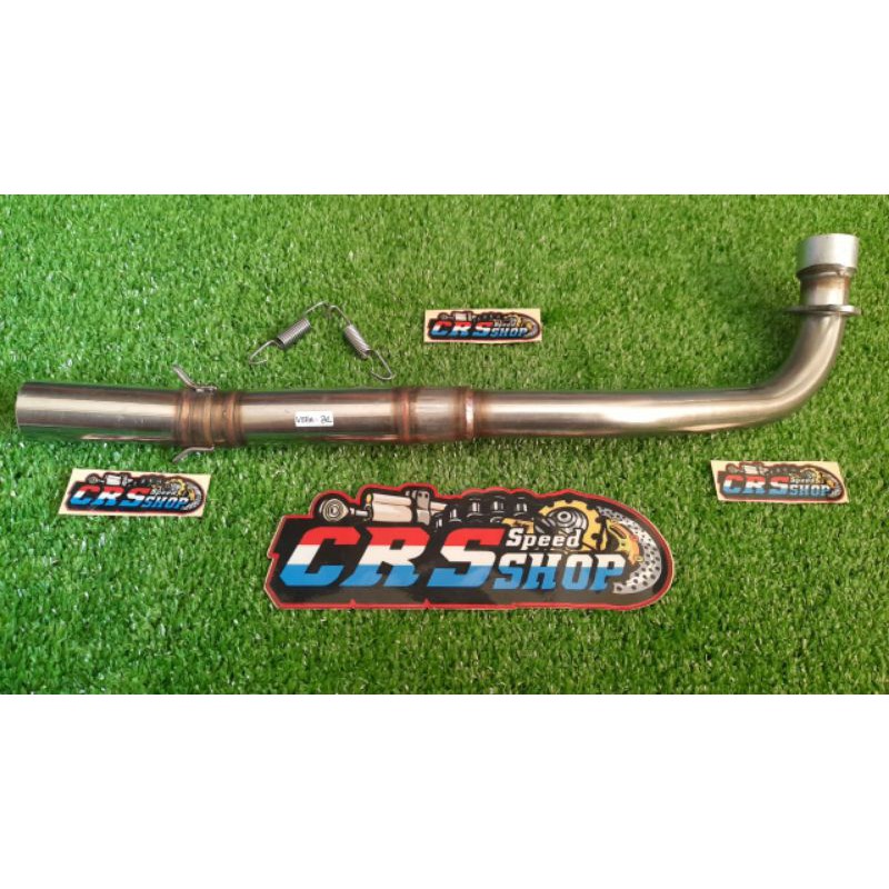 Terlaris Leher Knalpot Tsukigi Stenliss Rainbow Blue Vega ZR Thailand