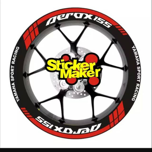 CUTTING STICKER LIS VELG MOTOR YAMAHA AEROX 155