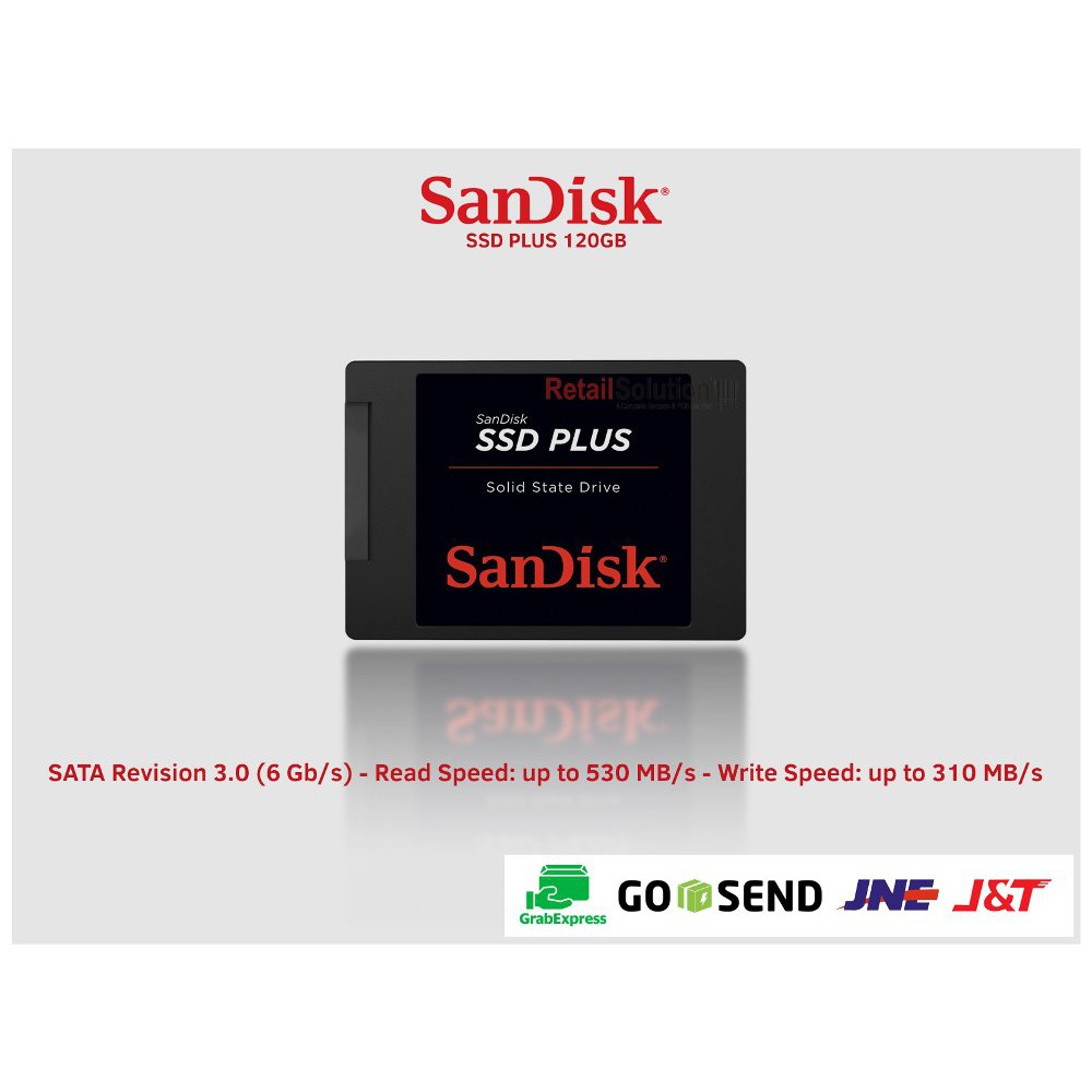 SanDisk SSD Plus 120GB SATA 3.0 6Gbps Best Quality