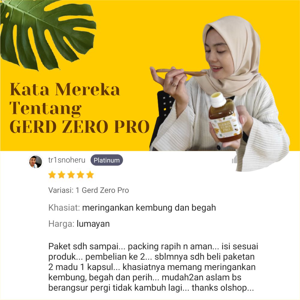 GERD ZERO PRO - OBAT ASAM LAMBUNG / MADU LAMBUNG / OBAT MAAG / OBAT LAMBUNG - Gerd Zero Pro Lambung Original Obat Herbal Alami Mengatasi Nyeri Lambung, Dada Terasa Terbakar Hingga Tenggorokan Mengganjal.-8