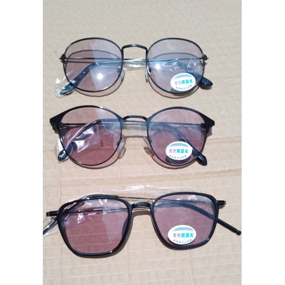 Kacamata Lensa Photocromic Korea Wanita Dan Pria Frame Optik Titanium Korean Style Fashion Style Vintage