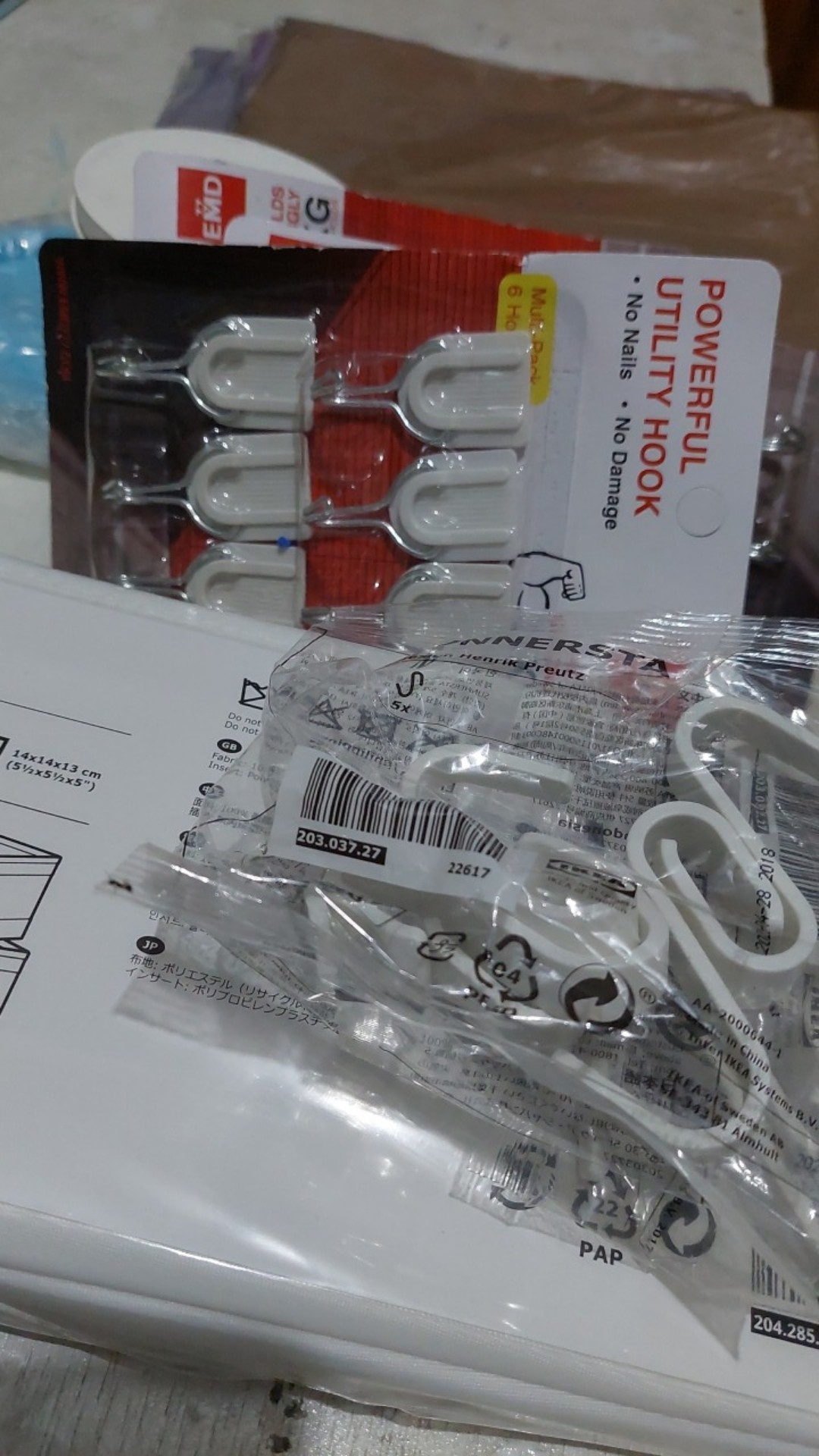 Pengait Gantungan Dinding Hook Tempel Cantolan Cantelan Set Isi 6 Pcs