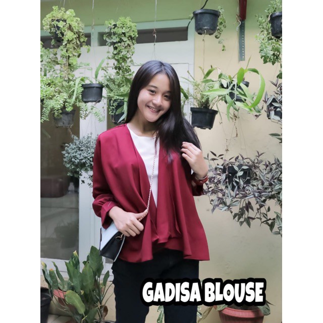 (1KG=6PCS) GADISA BLOUSE // BLOUSE KOMBINASI // ATASAN WANITA BEST SELLER