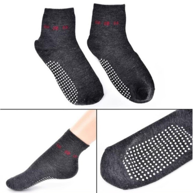 Kaos Kaki Magnet Terapi Pemanas Penghangat Telapak Kaki Tourmaline Magnetic Socks Kaos Kaki Magnetik